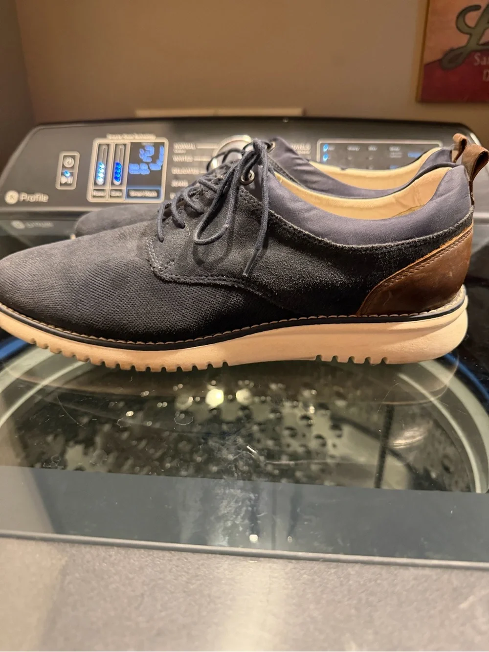 Alfani Men’s Navy Suede Derby Shoes